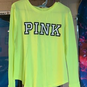 Bright yellow PINK long sleeve